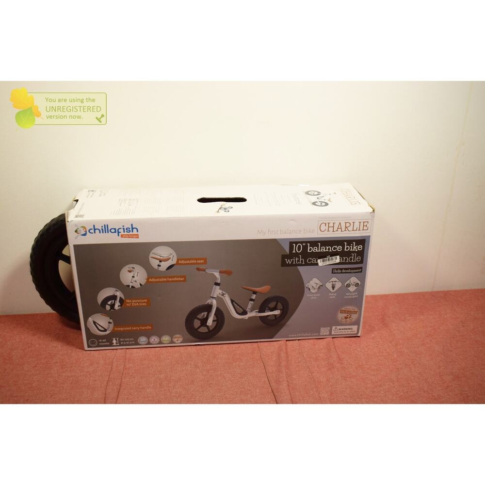 Chillafish Charlie 10" Kids' Balance Bike Silver